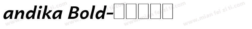 andika Bold字体转换